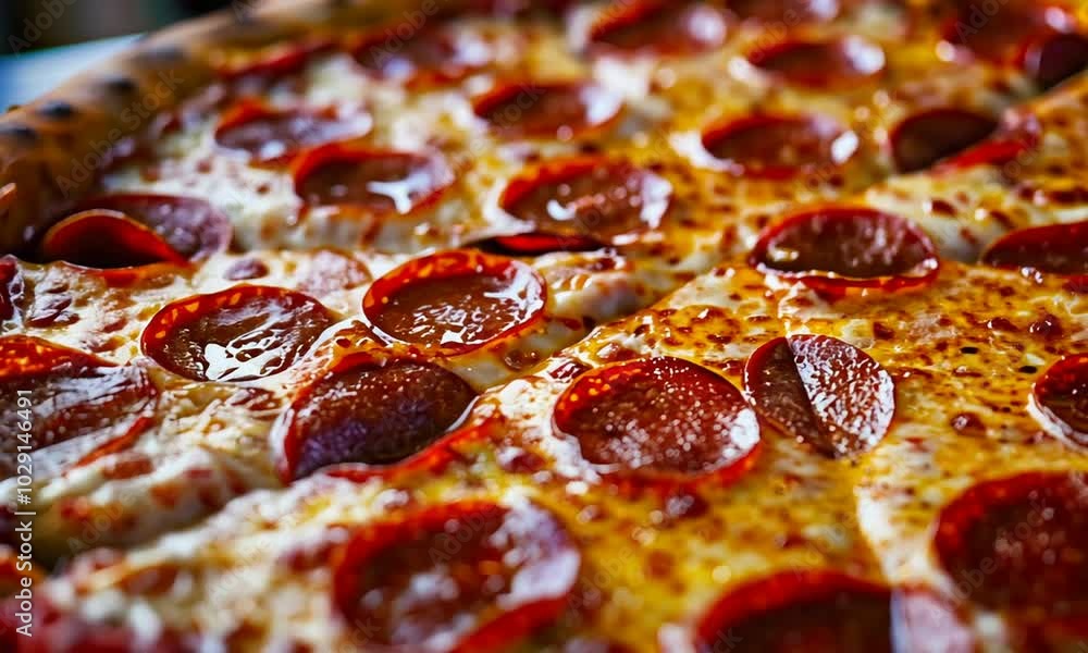 Indulge in a delightful experience as a delicious pepperoni pizza emerges from the oven, bubbling with cheese and perfect for sharing with friends Indulge in a delightful experience as a delicious pepperoni pizza emerges from the oven, bubbling with cheese and perfect for sharing with friends