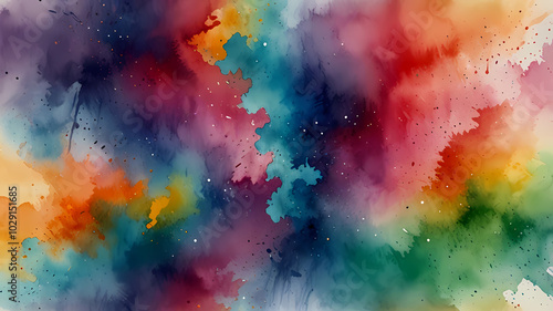 colorful watercolor blending background