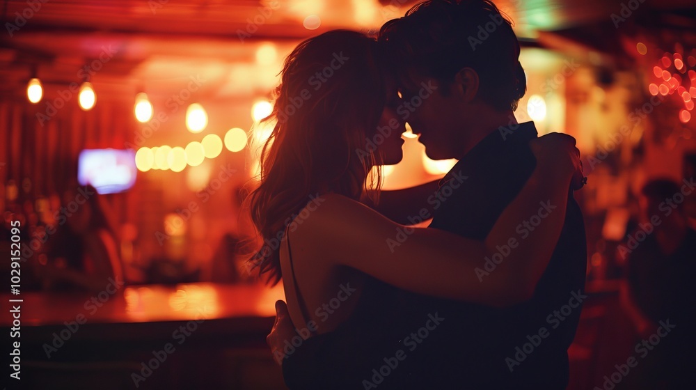 Intimate Dancing at Nightclub Intimate Dancing at Nightclub