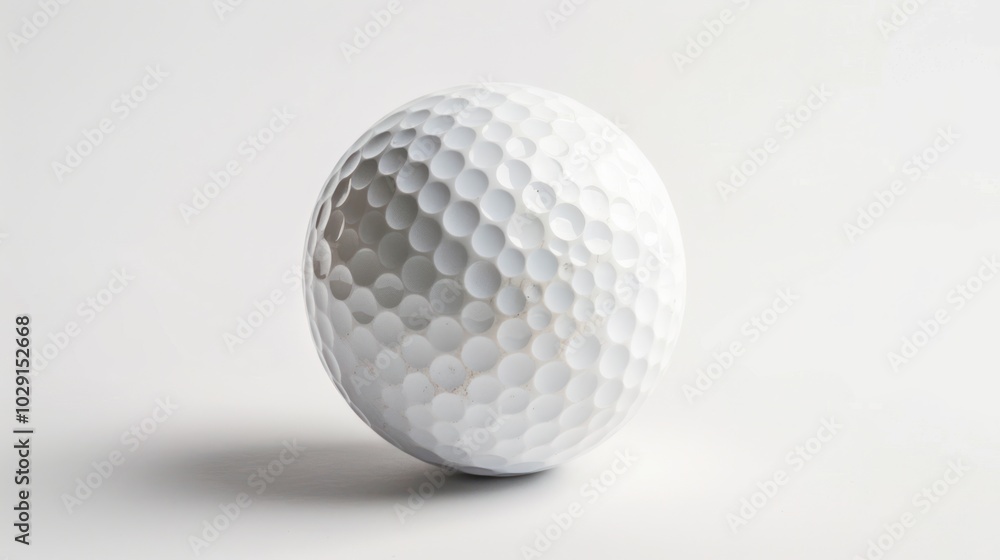 Golf ball isolated on white background, full depth of field, clipping path Golf ball isolated on white background, full depth of field, clipping path