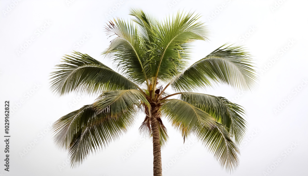 Obraz premium coconut tree isolated on white background
