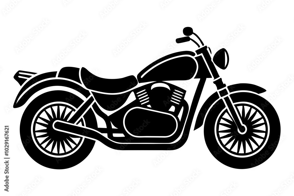 Obraz premium motorcycle icon vector, motorcycle silhouette vector