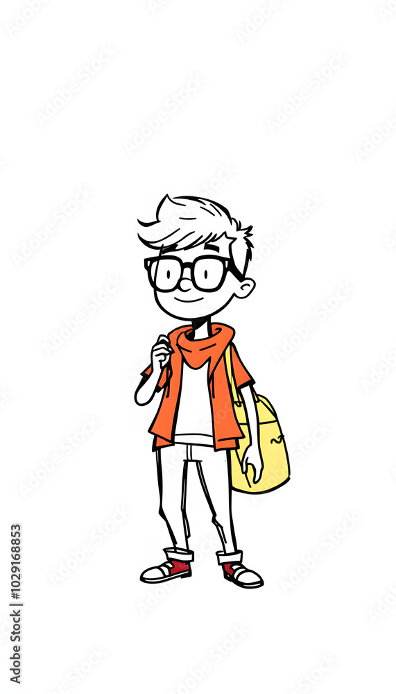 Famous content creator png character sketchy doodle design element, transparent background isolated with white highlights, png Famous content creator png character sketchy doodle design element, transparent background isolated with white highlights, png
