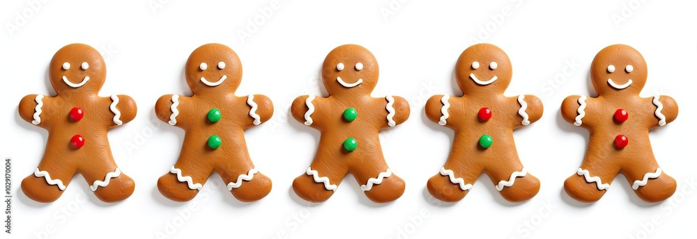 Collection set of christmas gingerbread man isolated on white background
Collection set of christmas gingerbread man isolated on white background