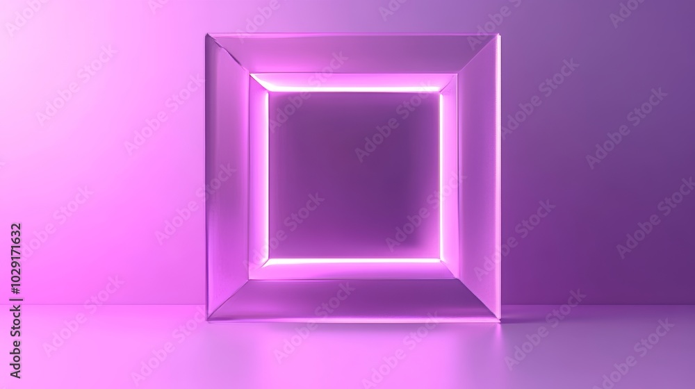 Abstract 3d square shape futuristic object over purple background Abstract 3d square shape futuristic object over purple background