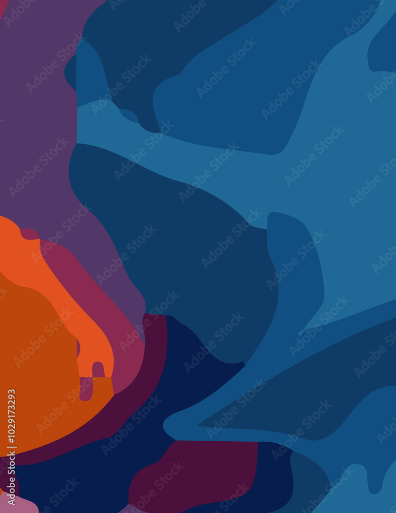 abstract background with untidy waves Illustration