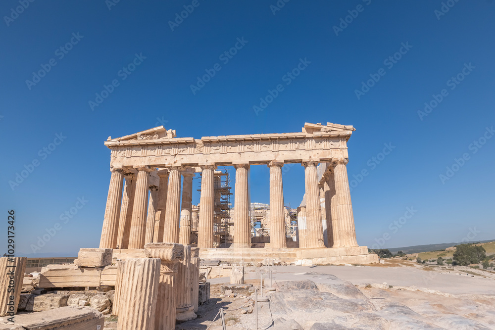 greece capital athens and acropolis ancient artifacts touristic points of interest daytime and sunset light greece capital athens and acropolis ancient artifacts touristic points of interest daytime and sunset light