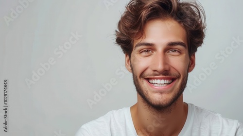 Man with gaming controller, white background, video game enthusiast