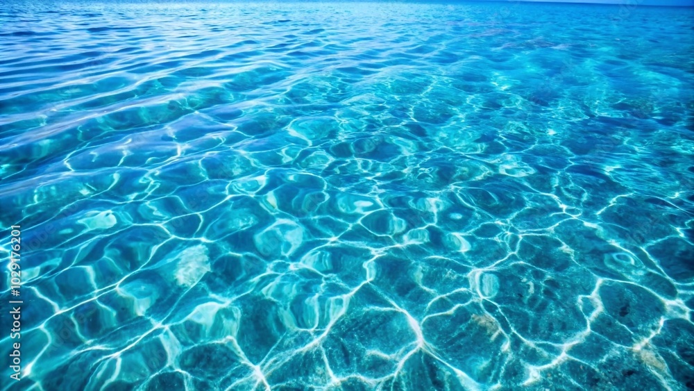 blue water background. Reflections of the sun in the water blue water background. Reflections of the sun in the water