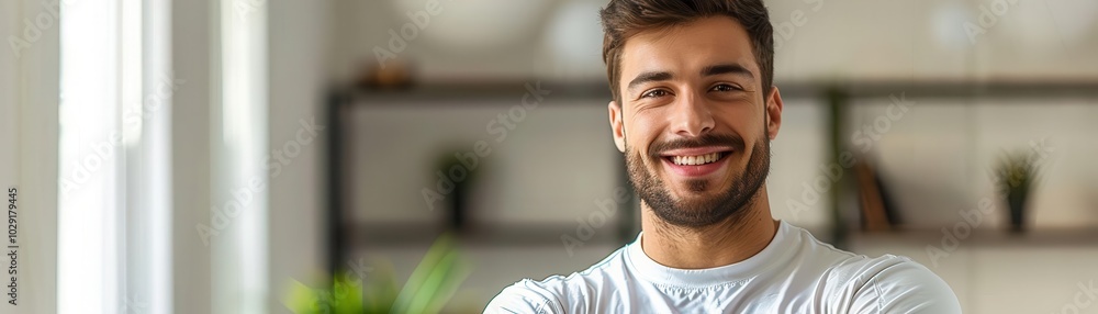 Fototapeta premium Man with sports jersey, white background, team spirit