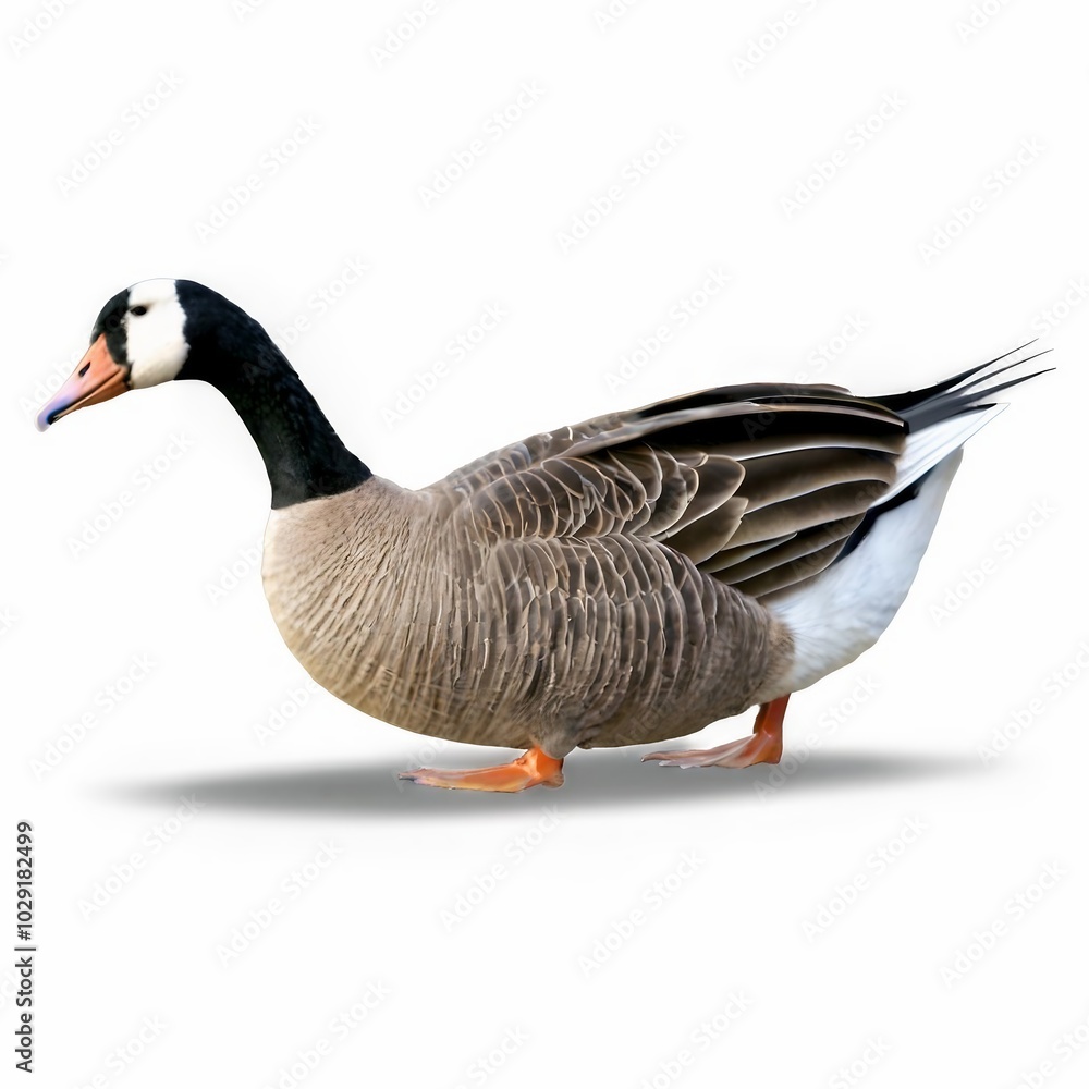 greylag goose isolated on white greylag goose isolated on white