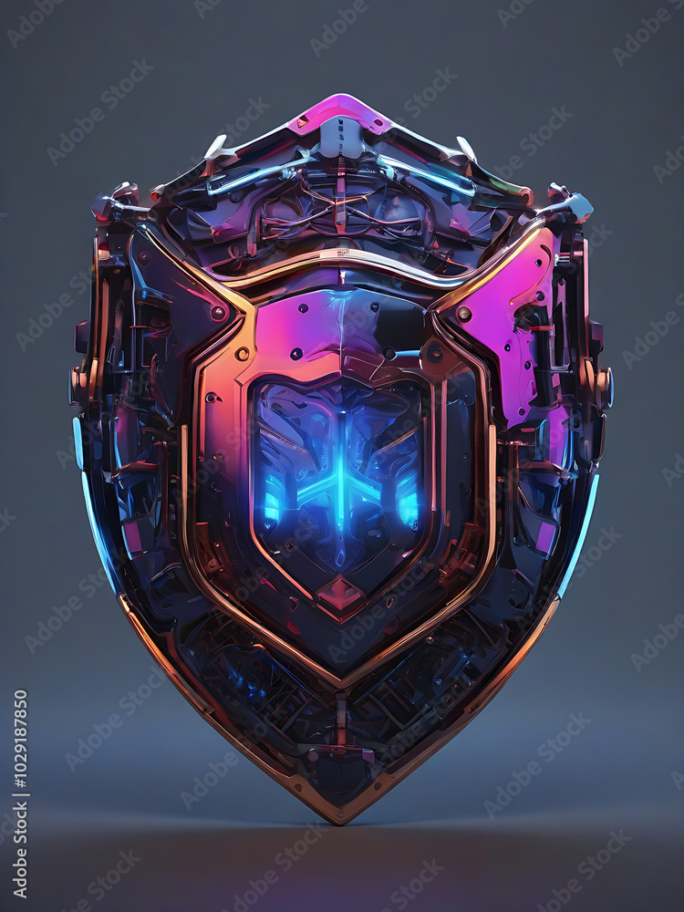 Fototapeta premium blue shield