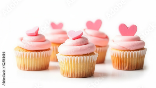 Cute cupcakes with copy space