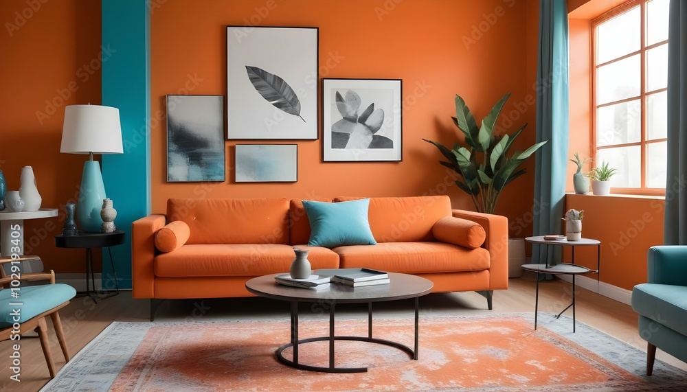 Photo modern style interior room 3d illustration Photo modern style interior room 3d illustration