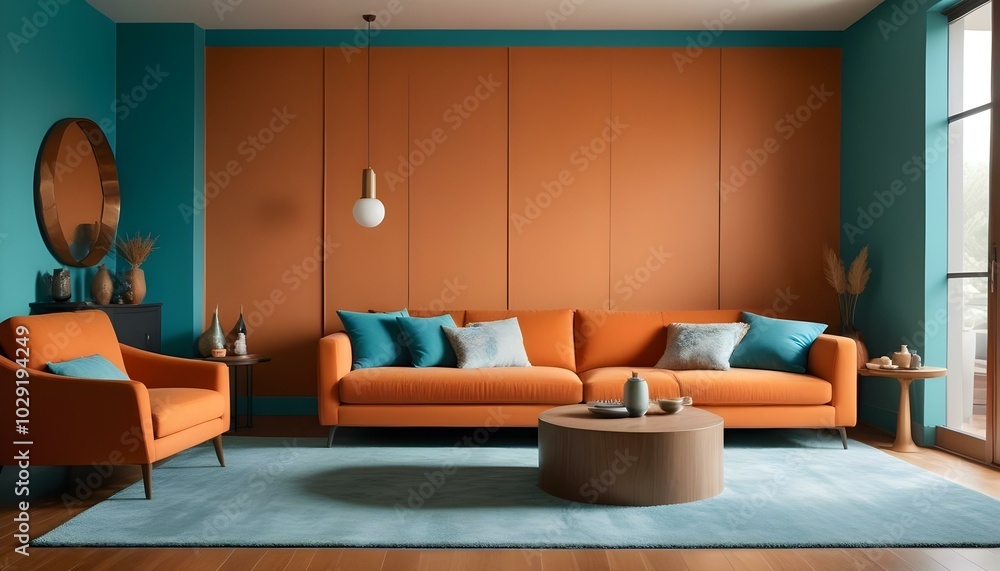 Photo modern style interior room 3d illustration Photo modern style interior room 3d illustration