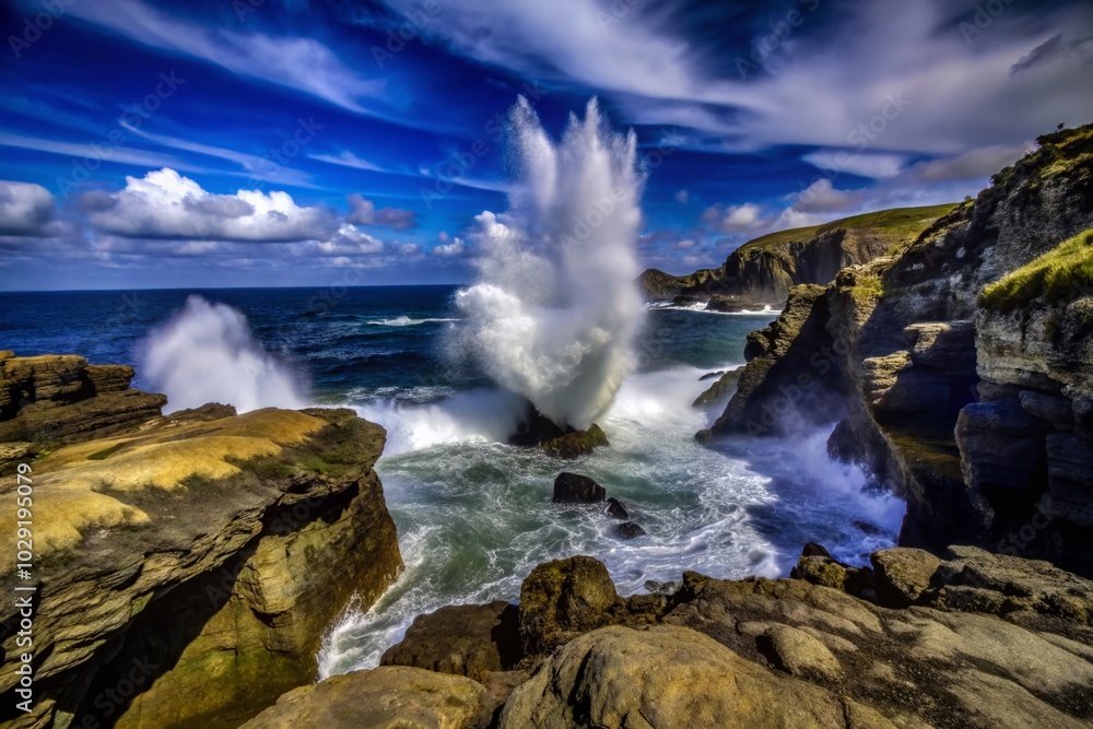 Stunning Blowholes of Bufones de Pria in Asturia, Spain - Natural Ocean Wonders Stunning Blowholes of Bufones de Pria in Asturia, Spain - Natural Ocean Wonders