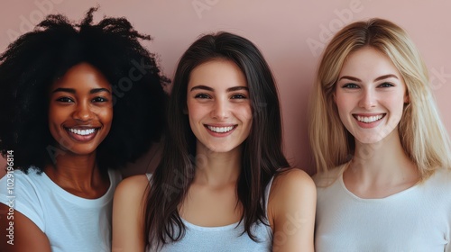 Diverse Group of Women Smiling Together