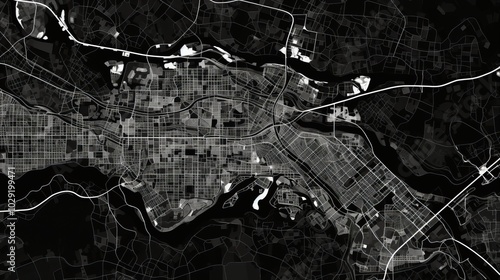 Elegant grid map design featuring subtle lines on a neutral background for clarity and order