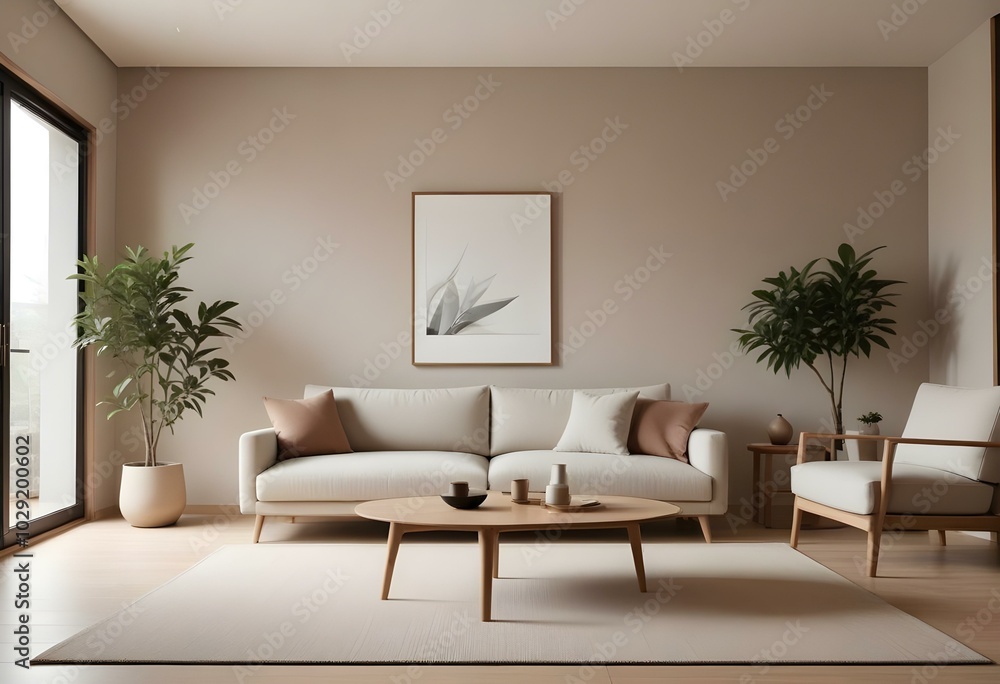 Photo modern style interior room 3d illustration Photo modern style interior room 3d illustration
