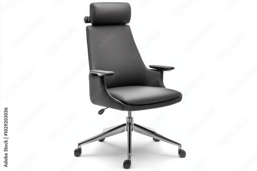 A modern ergonomic office chair with a sleek design, suitable for professional workspaces and comfort. A modern ergonomic office chair with a sleek design, suitable for professional workspaces and comfort.