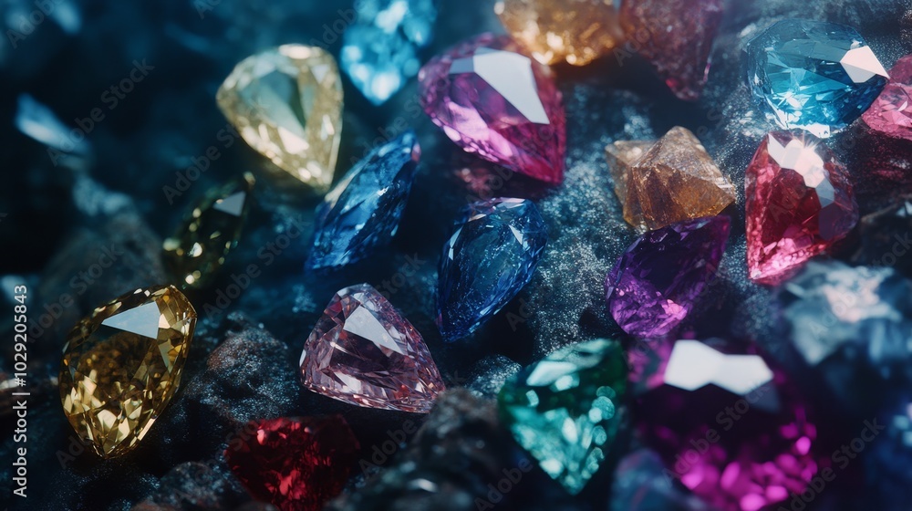 Gemstones. Premium background Gemstones. Premium background