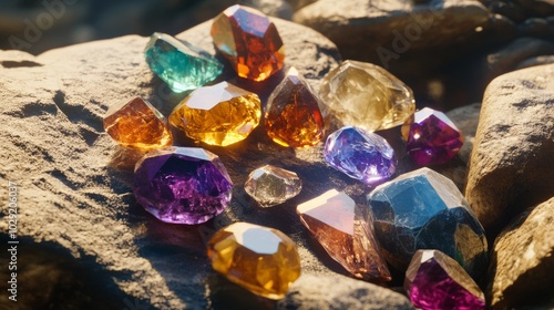 Gemstones. Premium background