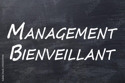 Quadro su tela Management bienveillant tableau noir