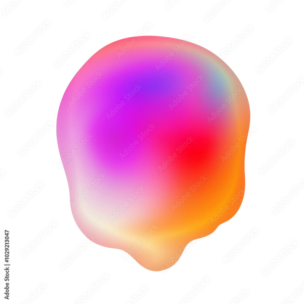 PNG Colorful abstract shape with vibrant gradients isolated on white background. PNG Colorful abstract shape with vibrant gradients isolated on white background.