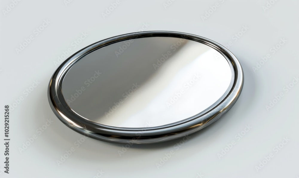 Mirror on white background, 4K hyperrealistic photo Mirror on white background, 4K hyperrealistic photo