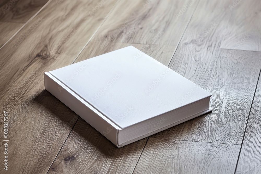 A blank book resting on a wooden floor, symbolizing potential ideas and creativity waiting to be explored. A blank book resting on a wooden floor, symbolizing potential ideas and creativity waiting to be explored.