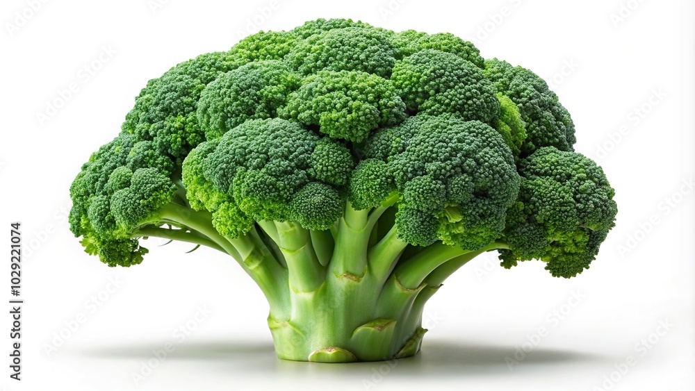 Fisheye broccoli isolated with white background hyper realistic photorealism Fisheye broccoli isolated with white background hyper realistic photorealism