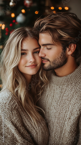 A romantic scene of a coupl...