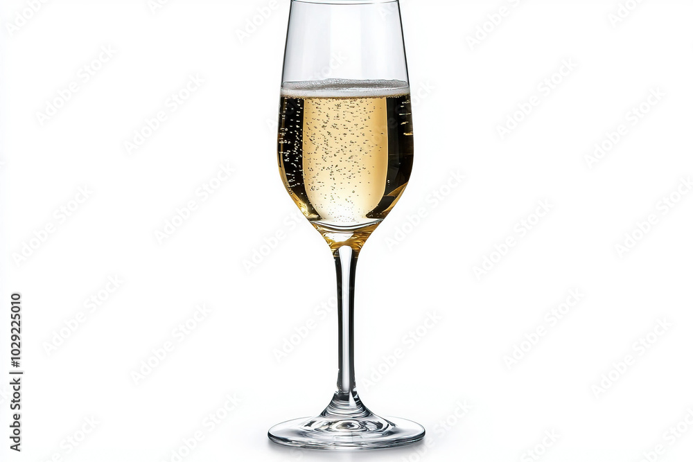 Champagne Glass Isolated On A White Background Champagne Glass Isolated On A White Background