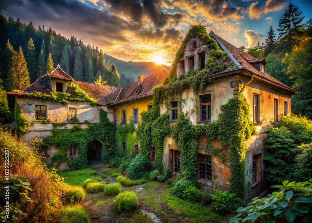 Candid Photography of the Enigmatic Lost Place Gumpolzkirchen in Lower Austria, Capturing Abandoned Beauty and Nature's Candid Photography of the Enigmatic Lost Place Gumpolzkirchen in Lower Austria, Capturing Abandoned Beauty and Nature's