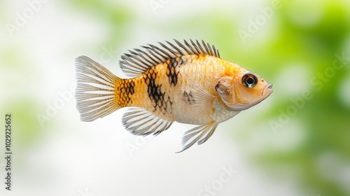 Freshwater tilapia, Sarotherodon melanotheron, African fish species.