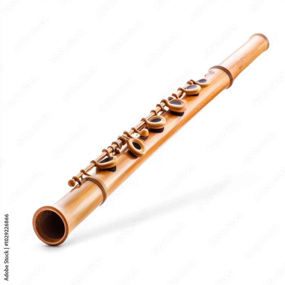 Fototapeta premium Flute Instrument Isolated