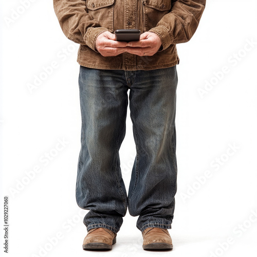 Full Body Isolated Phone