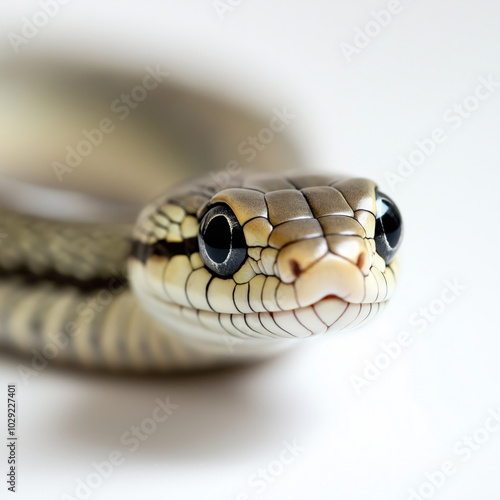 Grass Snake Isolated