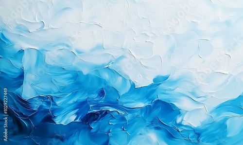 Wallpaper Mural Abstract background of vivid blue and white color mixing with different tints creating uneven surface, generative ai Torontodigital.ca