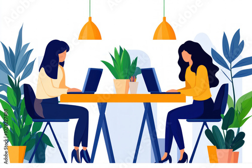 Group Of Remote Team Member...