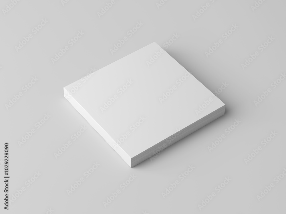 Square softcover book mockup Square softcover book mockup