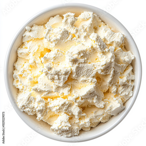 Mascarpone Cheese Isolated