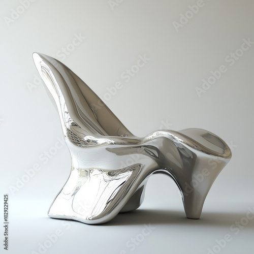 Modern Sculpture Isolated