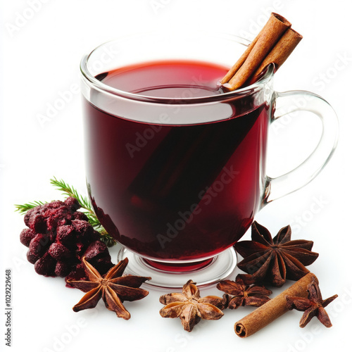 Mulled Wine Isolated