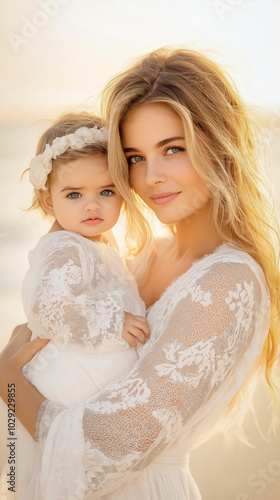 Mom With A Newborn Baby At ...