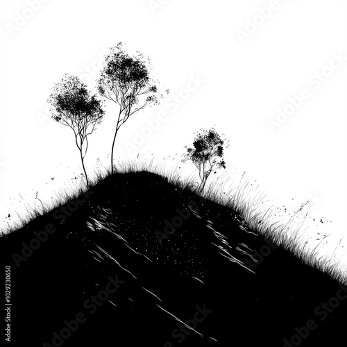 Outback Silhouette, Illustr...