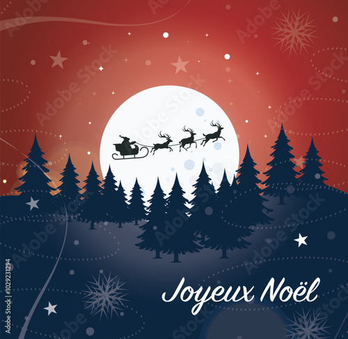Carte de voeux Joyeux Noel