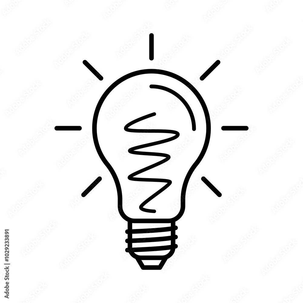 Light bulb / transparent background Light bulb / transparent background