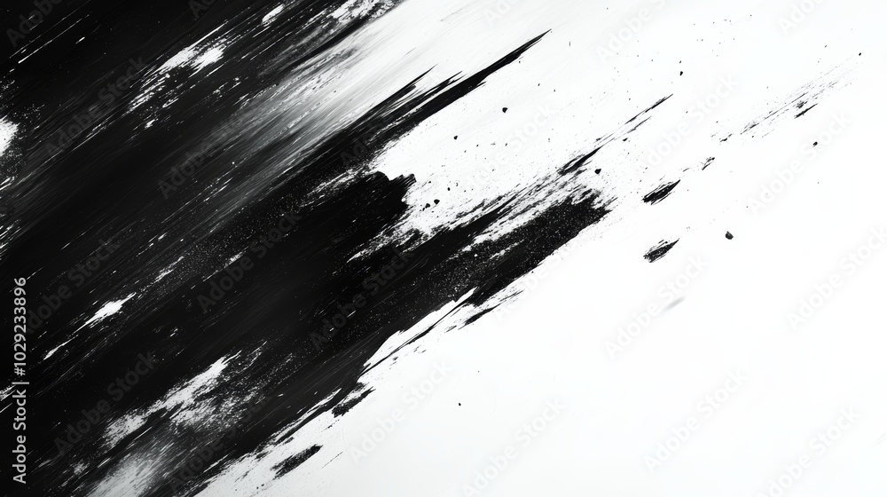 Abstract black and white paint splatter art design bold brushstrokes for modern interior decor and creative projects Abstract black and white paint splatter art design bold brushstrokes for modern interior decor and creative projects