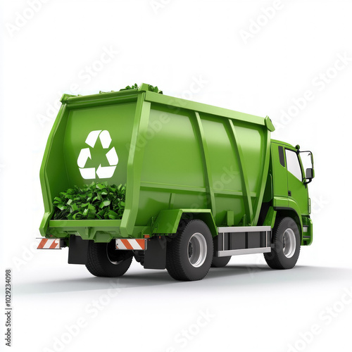 Trash Truck Isolated